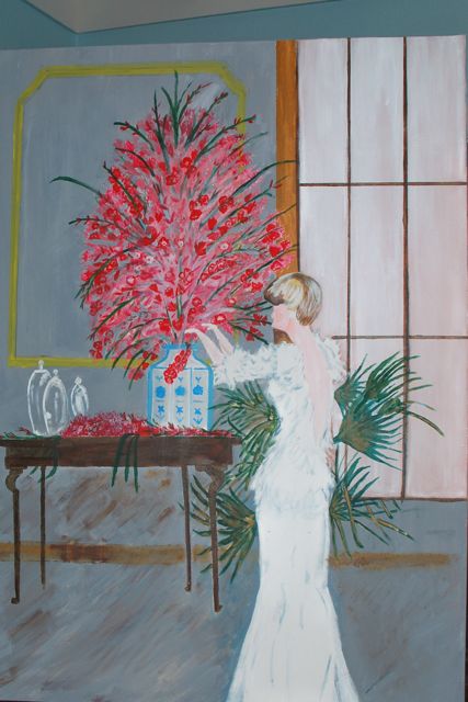 105 - A Lady in white flowersaB0002136